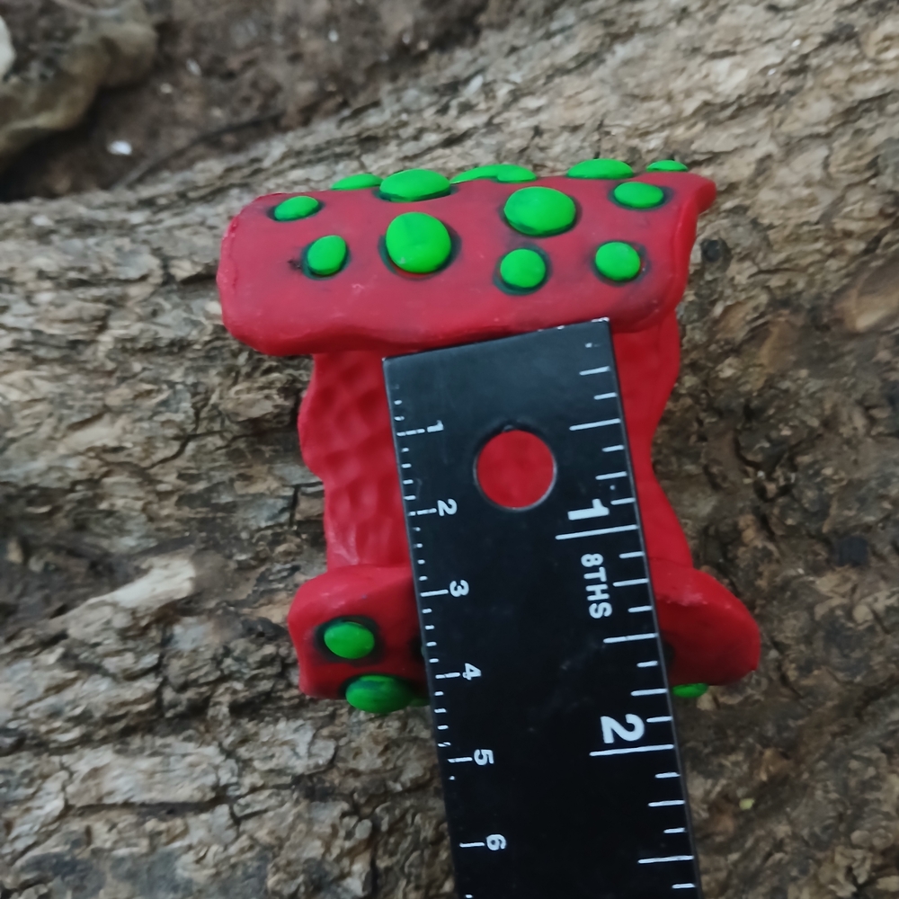 Red and Green Polka Dot Bracelet - Picture 9 of 9